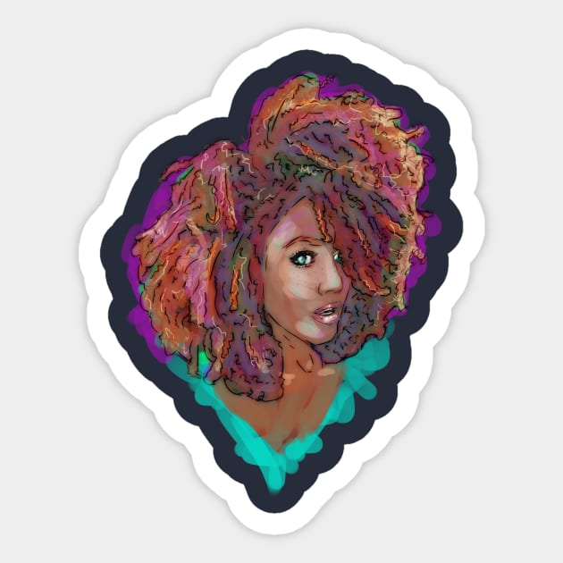 Good Hair Day Sticker by Beanzomatic